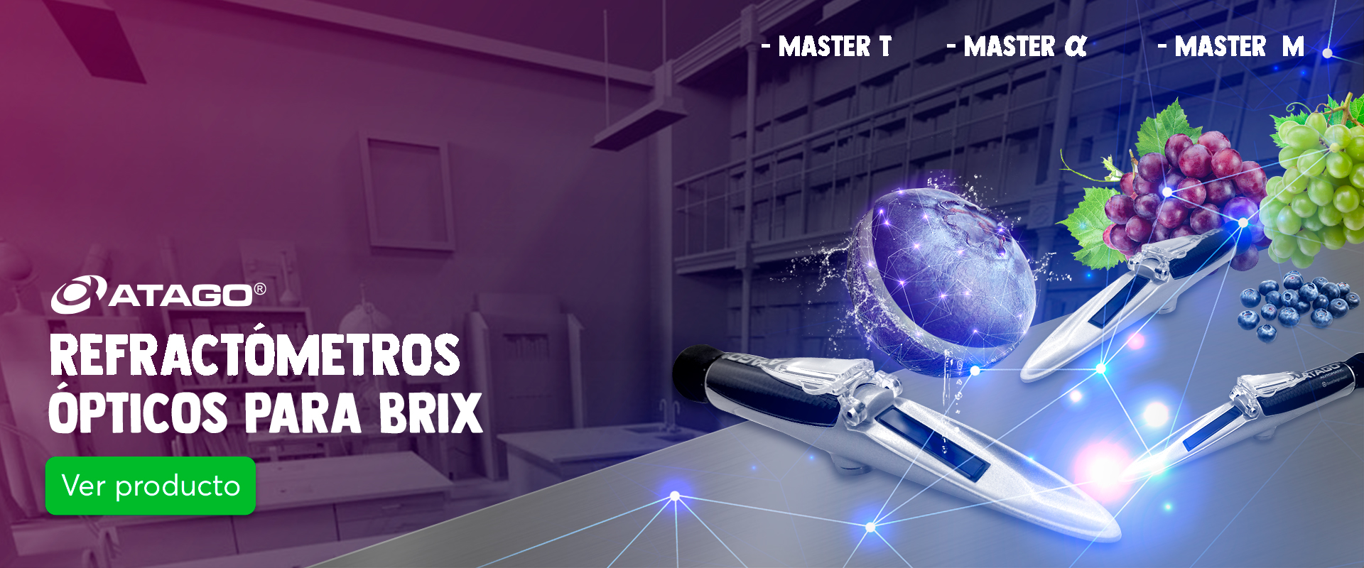 Refractómetro Optico para medir brix